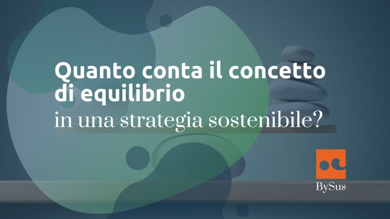 concetto di equilibrio strategia sostenibile